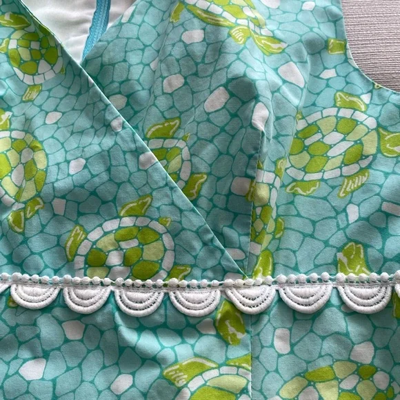 LILLY PULITZER cotton turtle vintage sleeveless dress - Picture 8 of 12
